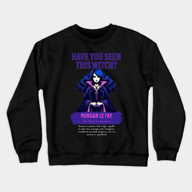 The Dark enchantress | Front Crewneck Sweatshirt by Strawhat D. Signs